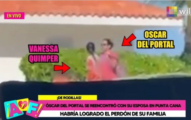 Óscar del Portal es captado junto a su esposa en Punta Cana tras ampay