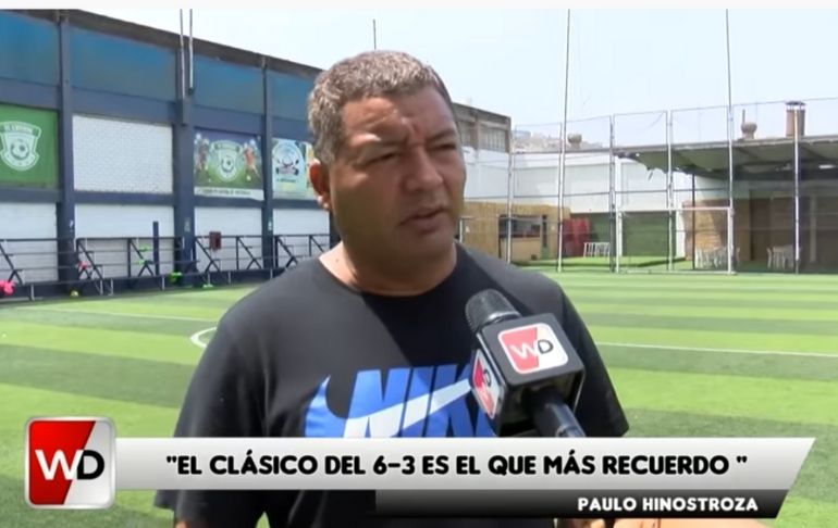 Paulo "Churre" Hinostroza: "El clásico del 6-3 fue uno de mis mejores partidos que he tenido"