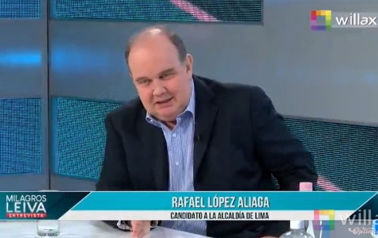 Rafael López Aliaga: "La gente quiere comer y trabajar, no una nueva Constitución"