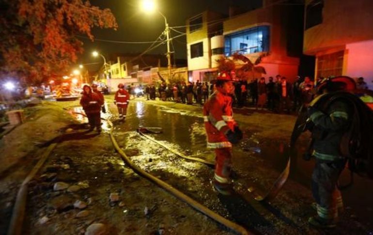 San Martín de Porres: explosión deja un muerto y tres heridos