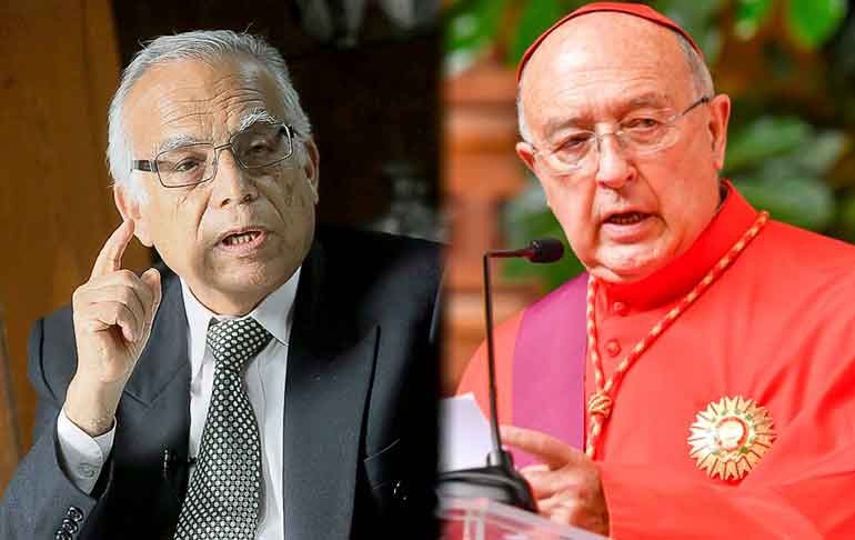 Premier Aníbal Torres llama "miserable" al cardenal Pedro Barreto