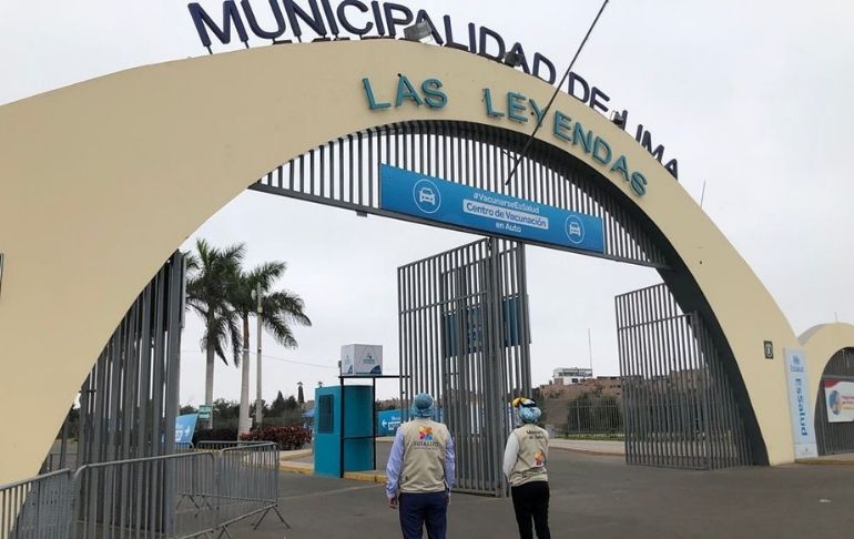 Portada: Vacunatorio Parque de las Leyendas no atenderá este 11 y 12 de abril