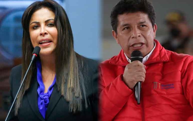 Patricia Chirinos presentó denuncia constitucional contra Pedro Castillo