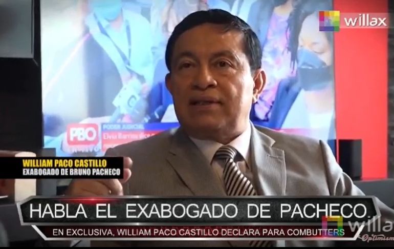 Exabogado de Bruno Pacheco confirma que su expatrocinado está en Lima