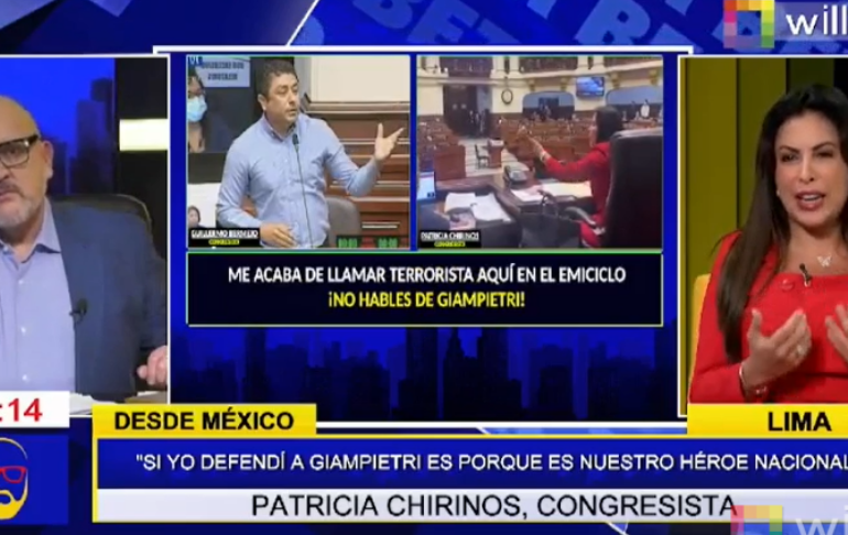 Patricia Chirinos: Guillermo Bermejo no tiene boca, tiene hocico