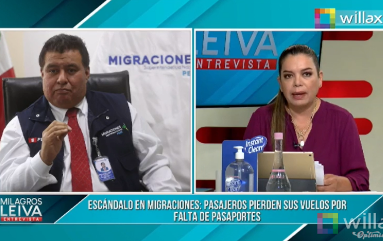Portada: Jefe de Migraciones: El problema ha sido por sistemas y no de falta de pasaportes
