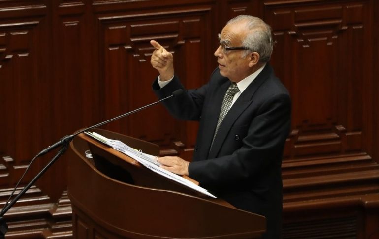 Aníbal Torres al Congreso: "Tomen rápidamente la decisión de censurar a este Gabinete"