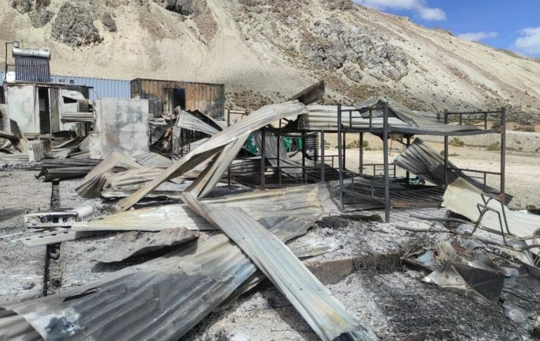 Apurímac: proyecto minero Azuca fue saqueado y quemado