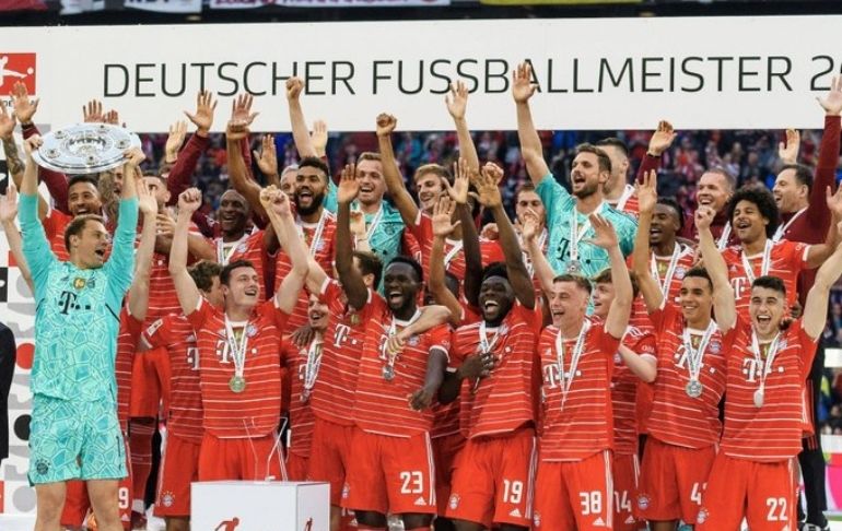 Portada: Bayern Múnich recibió oficialmente el título de la Bundesliga por décima vez consecutiva