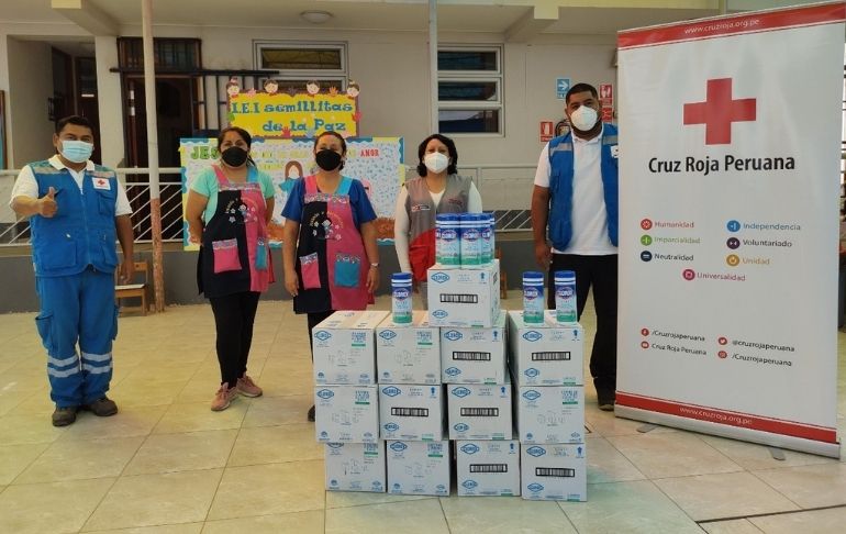 Cruz Roja Peruana se une para fortalecer desinfección en los colegios de Lima