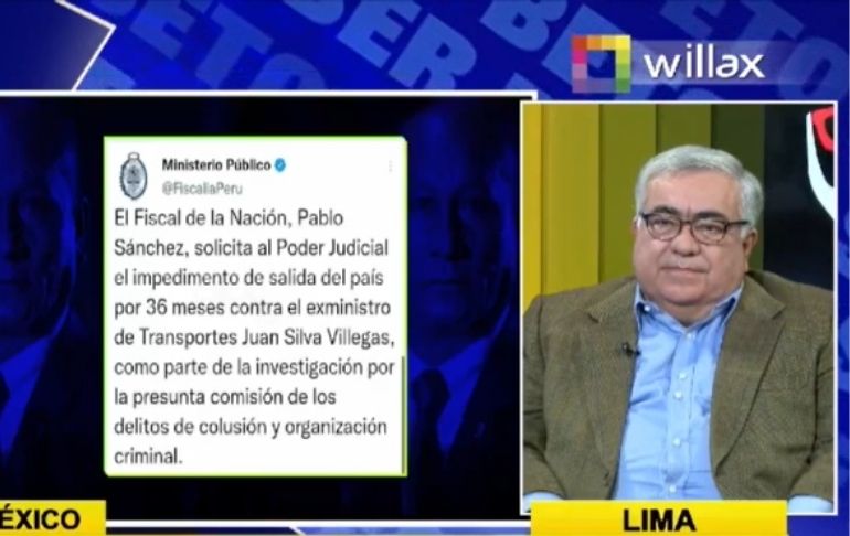 Portada: Enrique Ghersi: "Pablo Sánchez ya se dio cuenta que hay una organización criminal al interior del Poder Ejecutivo"