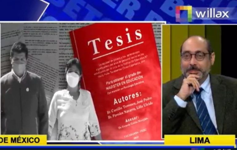 Fernán Altuve sobre tesis de Pedro Castillo: "Desde el punto de vista formal, es un mamarracho"