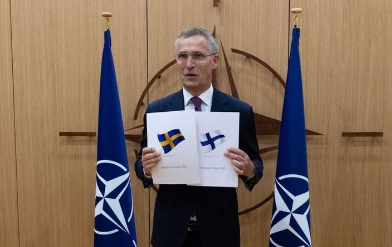 Finlandia y Suecia entregan formalmente su solicitud de ingreso a la OTAN