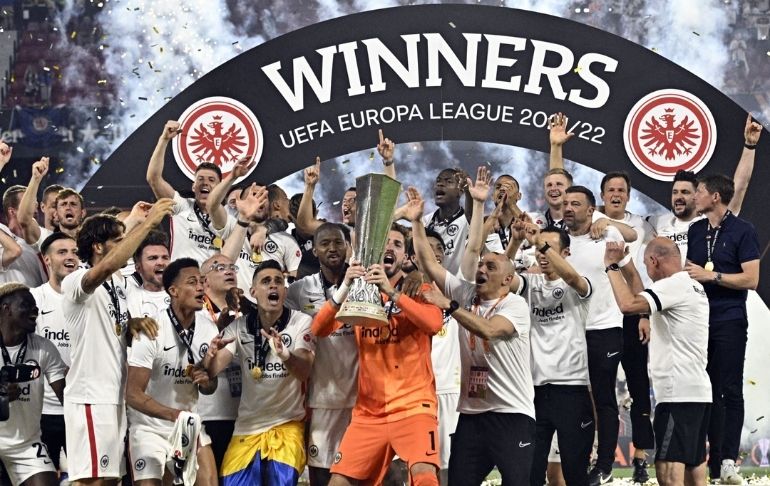 Portada: Europa League: Frankfurt venció al Rangers en penales y se coronó campeón