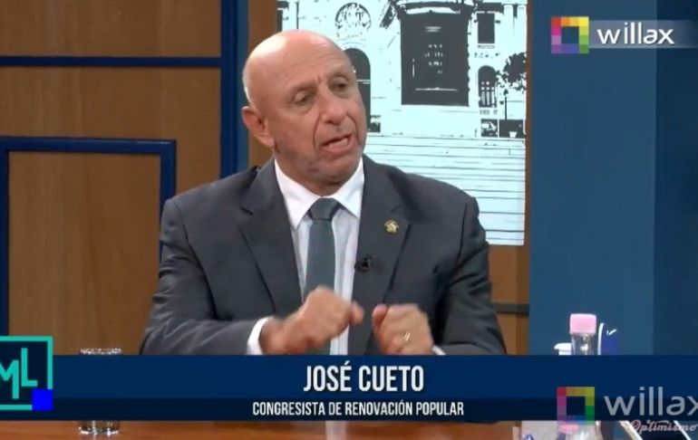 Portada: José Cueto: La Junta de Portavoces estuvo de acuerdo que no haya debate para no perder tiempo