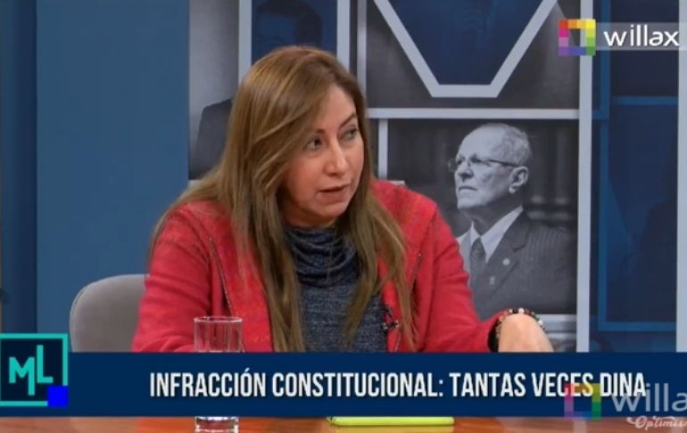 Portada: Katherine Ampuero: "Hay una clara infracción constitucional de Dina Boluarte"