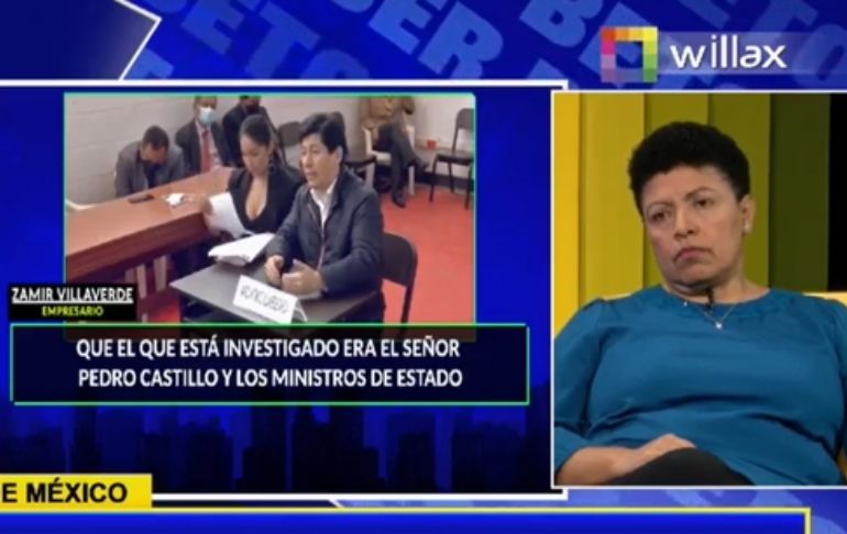 Portada: Martha Moyano: El emisario del ministro de Justicia le ha dicho a Zamir Villaverde que si habla corre peligro su vida