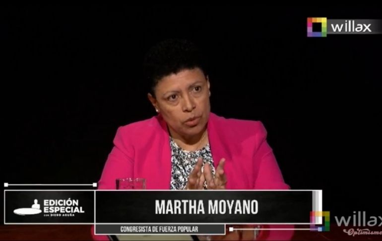 Martha Moyano: se debería tomar el expediente firmado de Dina Boluarte como un elemento de prueba