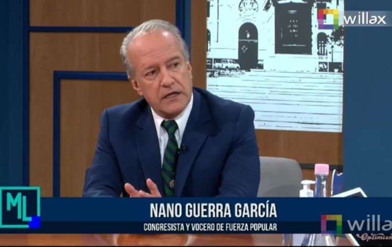 Portada: Nano Guerra García: "El tema central es la inmoralidad del presidente de la República"