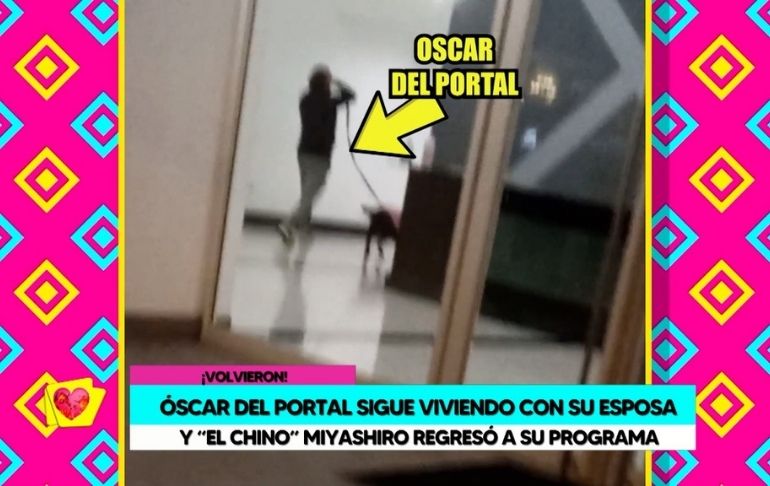 Óscar del Portal sigue viviendo con su esposa Vanessa Químper
