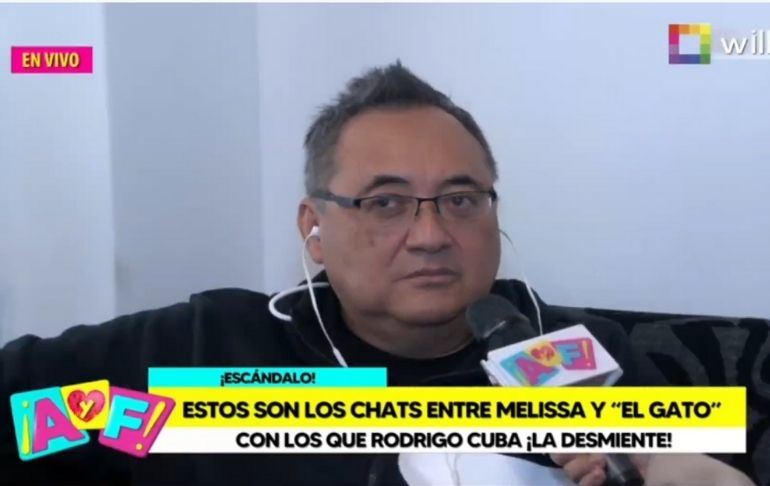 Jorge Cuba hace grave denuncia contra abogado Melissa Paredes