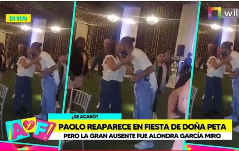 Paolo Guerrero celebró cumpleaños de Doña Peta sin Alondra García Miro