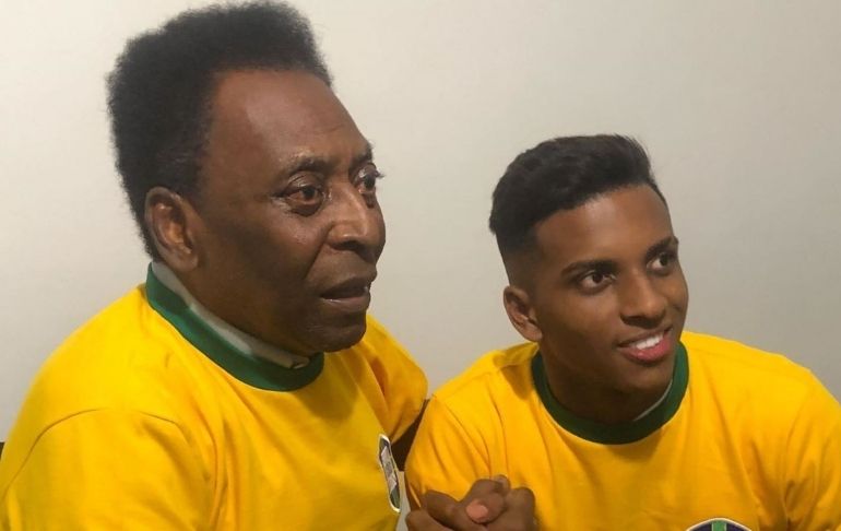 Pelé se rinde ante Rodrygo: "Es un iluminado y todavía va a traernos muchas alegrías"