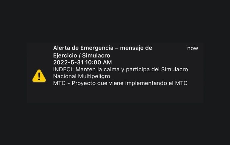 Portada: SISMATE: ¿Por qué sonó mi celular con un mensaje de alerta?