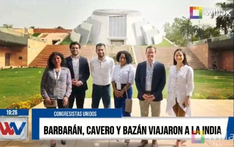 Sigrid Bazán, Rosangella Barbarán y Alejandro Caveros son cuestionados por viajar a la India en semana de representación