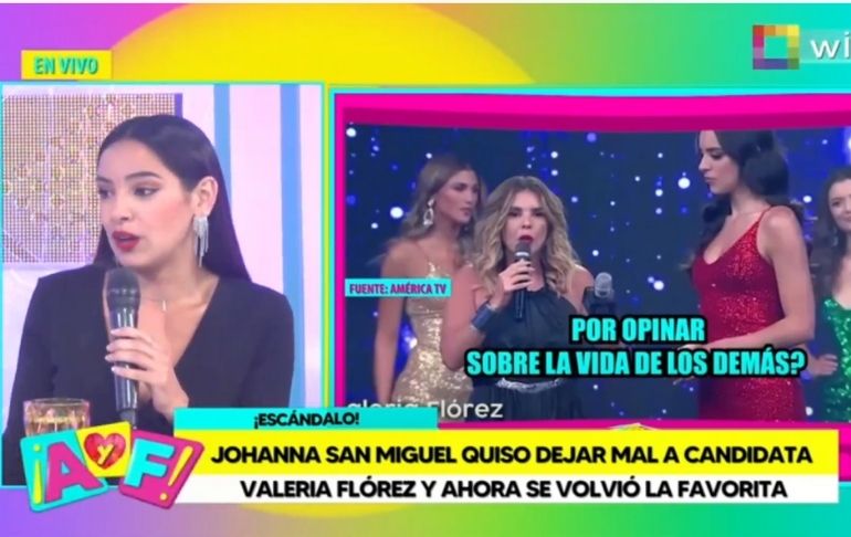 Valeria Flórez tras respuesta a Johana San Miguel: "Me colocaron como una de las favoritas"