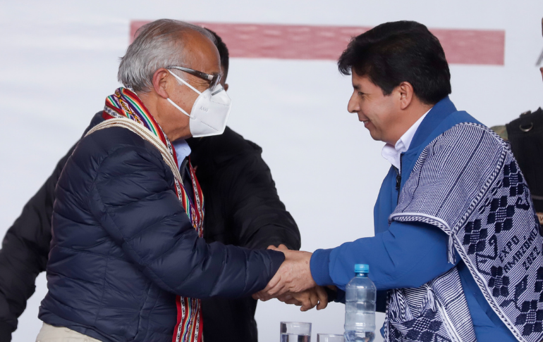 Aníbal Torres defiende a Pedro Castillo: "Jamás dijo que va a entregar parte de la soberanía del Perú a Bolivia"