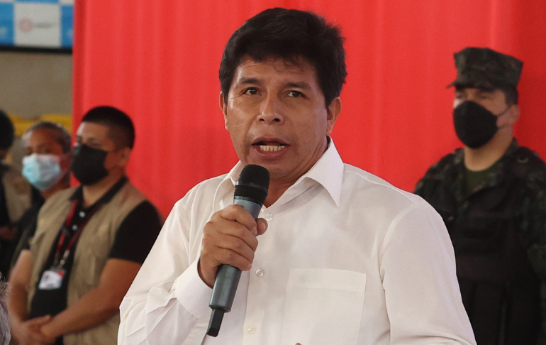 Pedro Castillo insiste al Congreso sobre consulta por una nueva Constitución