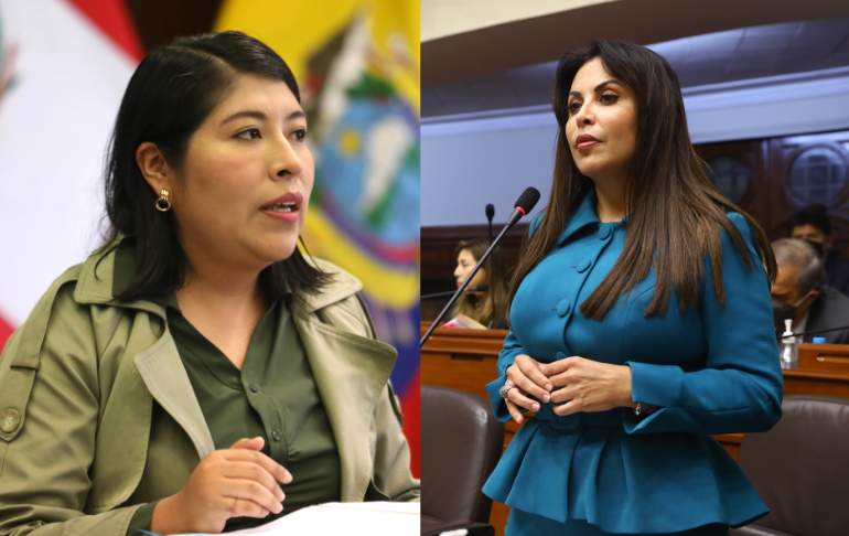 Betssy Chávez a Patricia Chirinos: Debe reflexionar desde la tranquilidad de su hogar