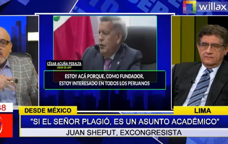 Juan Sheput: César Acuña no tiene por qué estar atado al destino de Pedro Castillo