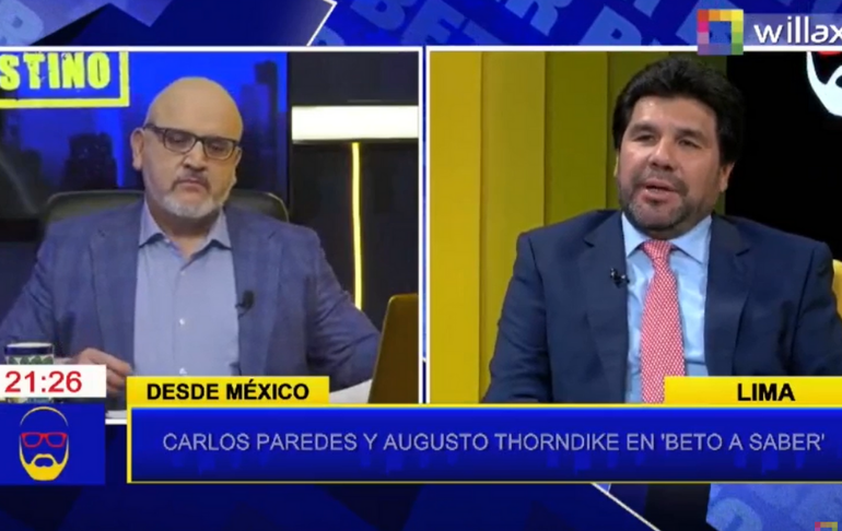 Portada: Carlos Paredes: Tenemos más de un destape para el domingo en Contracorriente, El Dominical de Willax