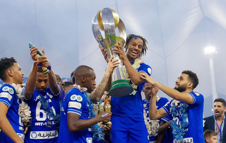 Liga Profesional Saudí: André Carrillo ganó por tercera vez el campeonato con el Al-Hilal [VIDEO]