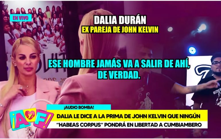 Portada: Dalia Durán a prima de John Kelvin: "Por más hábeas corpus que presente, jamás va a salir de la cárcel"