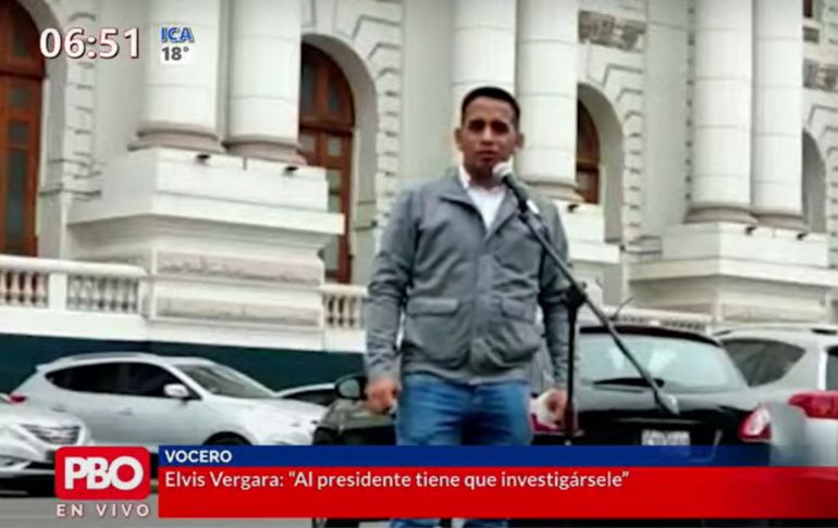 Elvis Vergara sobre Pedro Castillo: "Se le tiene que investigar"