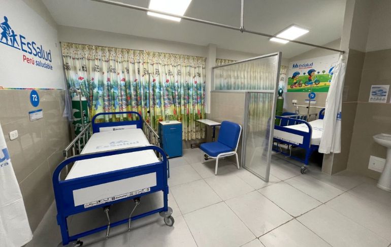 Hospital Sabogal: EsSalud remodela área de hospitalización en beneficio de niños con cáncer y leucemia