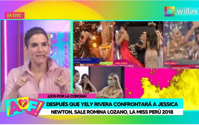 Gigi Mitre sobre las veces que Jessica Newton coronó a una Miss Perú: "Quiere el momento de la foto"