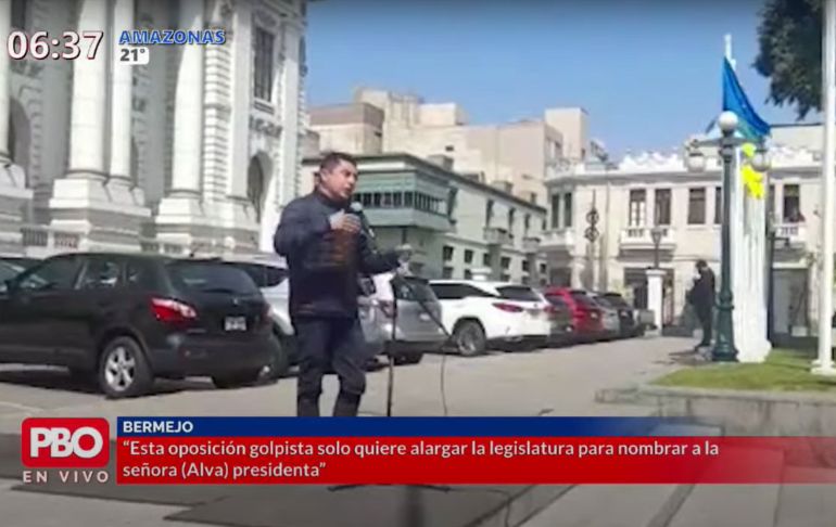 Portada: Bermejo: "Oposición solo quiere alargar la legislatura para nombrar a Alva presidenta"