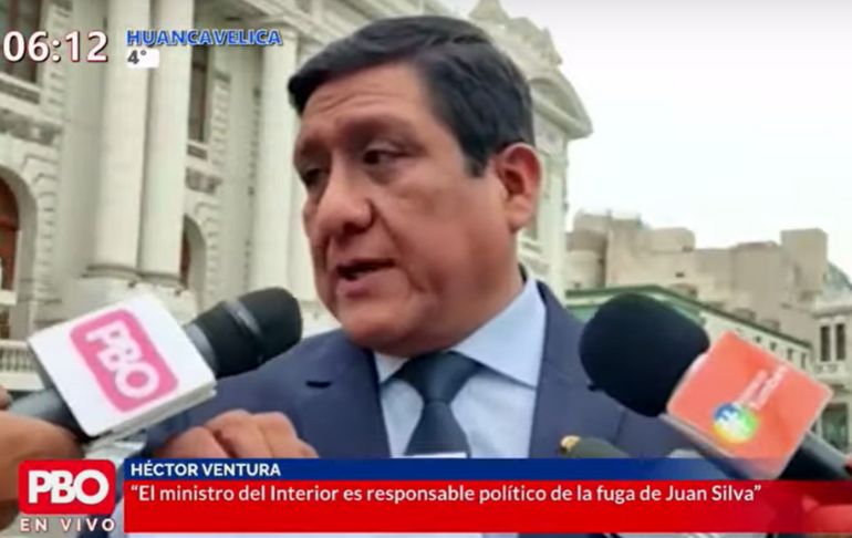 Ventura tras fuga de Juan Silva: "Hay una omisión de funciones de parte del ministro del Interior"