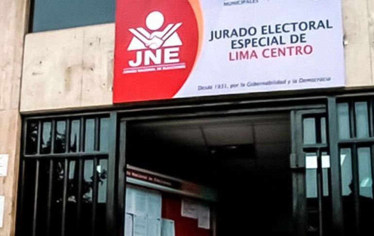 JEE de Lima Centro declaró improcedentes listas del Partido Morado y Perú Libre para Alcaldía de Lima