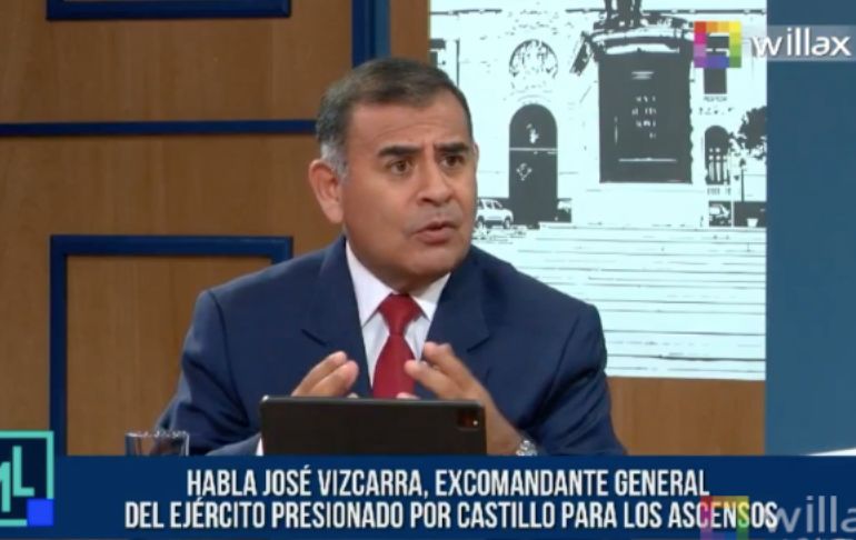José Vizcarra: Fui pasado al retiro por no ceder a las presiones del Gobierno en los ascensos [VIDEO]