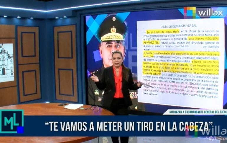 Portada: Excomandante José Vizcarra, que denunció presiones del Gobierno por ascensos, es amenazado de muerte [VIDEO]