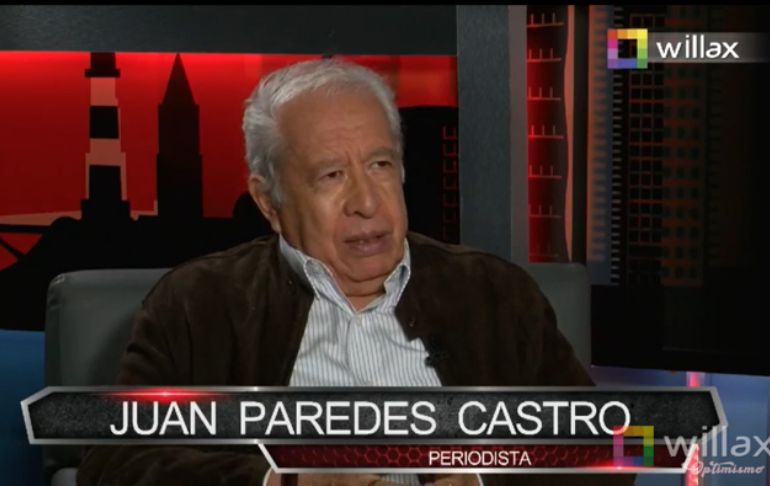 Juan Paredes Castro: "Bruno Pacheco y Juan Silva están protegidos por el Gobierno"