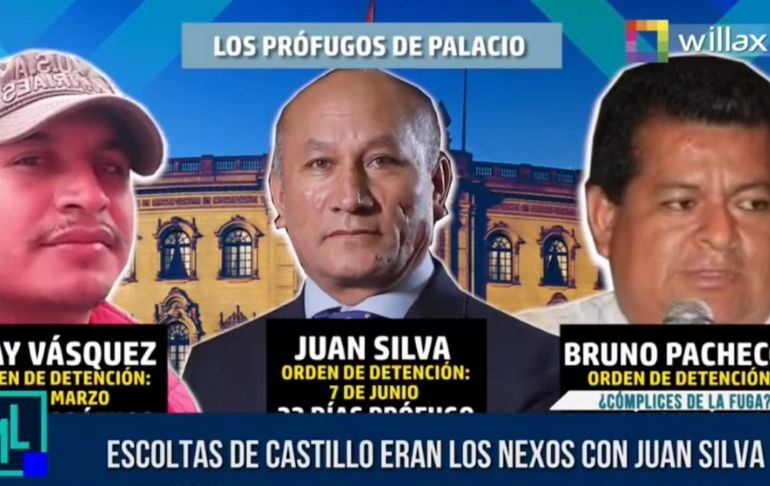 Portada: INFORME | Escoltas de Castillo eran los nexos con Juan Silva [VIDEO]