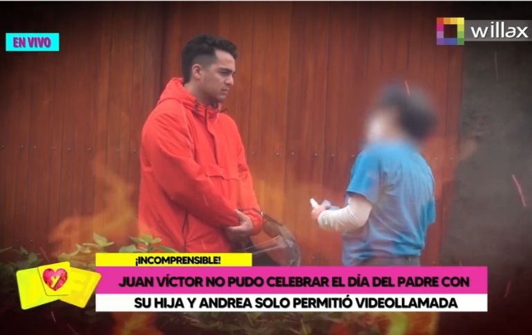 Juan Víctor: Andrea San Martín no llevó a su hija a la actividad del Día del Padre