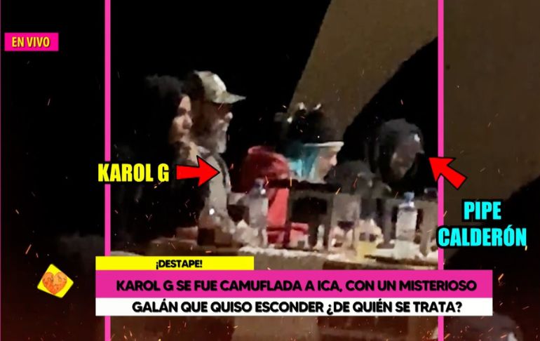 Karol G y Pipe Calderón son captados juntos en Ica