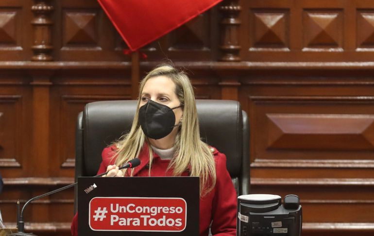 Portada: María del Carmen Alva: Nuevo defensor del Pueblo será elegido a fines de julio